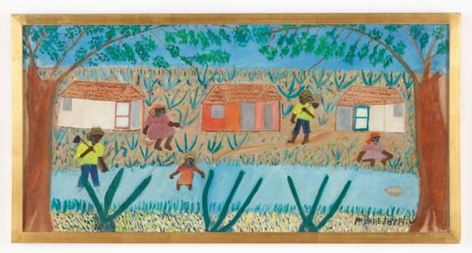 Pierre-Joseph Valcin (Haitian/Haiti) Life by River, C. 1970