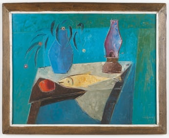 Henri Calixte (Haitian/Haiti) Still Life, Dated 1970