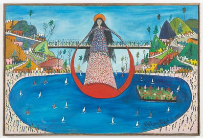Prefete Duffaut (Haitian/Haiti) Erzulie at Harbor, Dated 1953