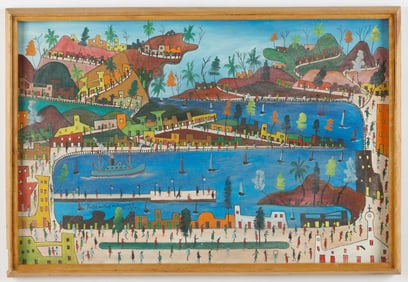 Prefete Duffaut (Haitian/Haiti) La Ville Imaginaire, 1953