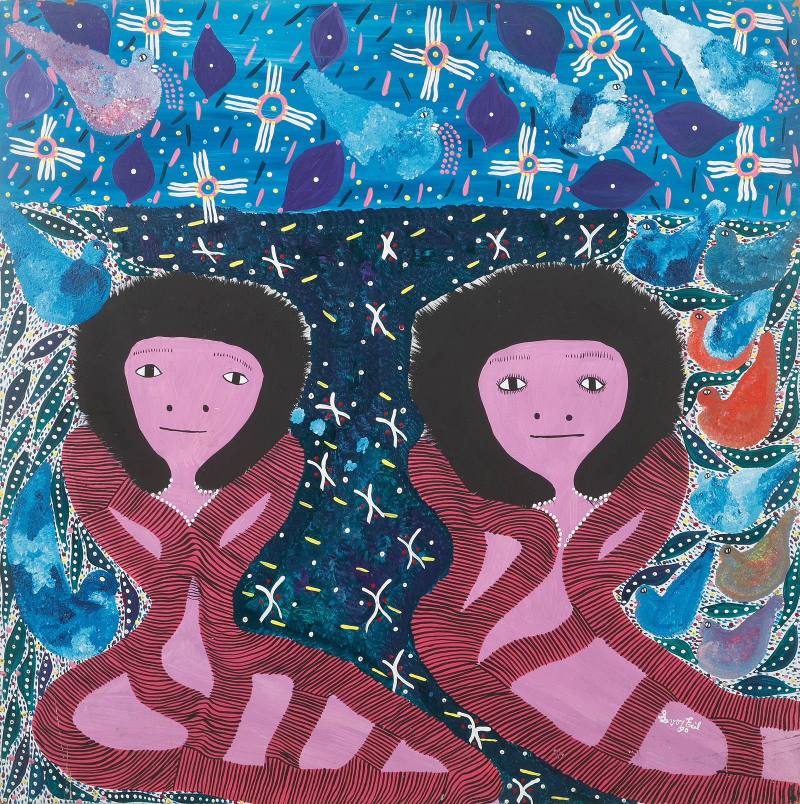 Levoy Exil (Haitian/Haiti) Marassa Loas By Sea, 1990 (1 of 4)