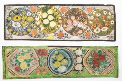Helena Chwistek (Polish/Poland) Folk Floral Paintings