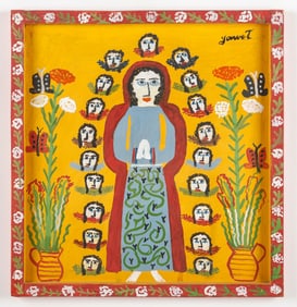 Katarzyna Gawlowa (Polish/Poland) Holy Virgin W/ Angels, 1977