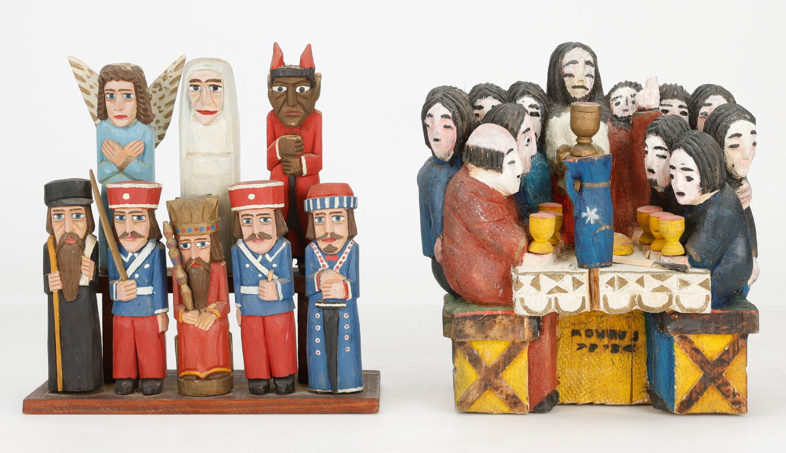 2 Folk Art Carvings (Polish/Poland) (1 of 10)