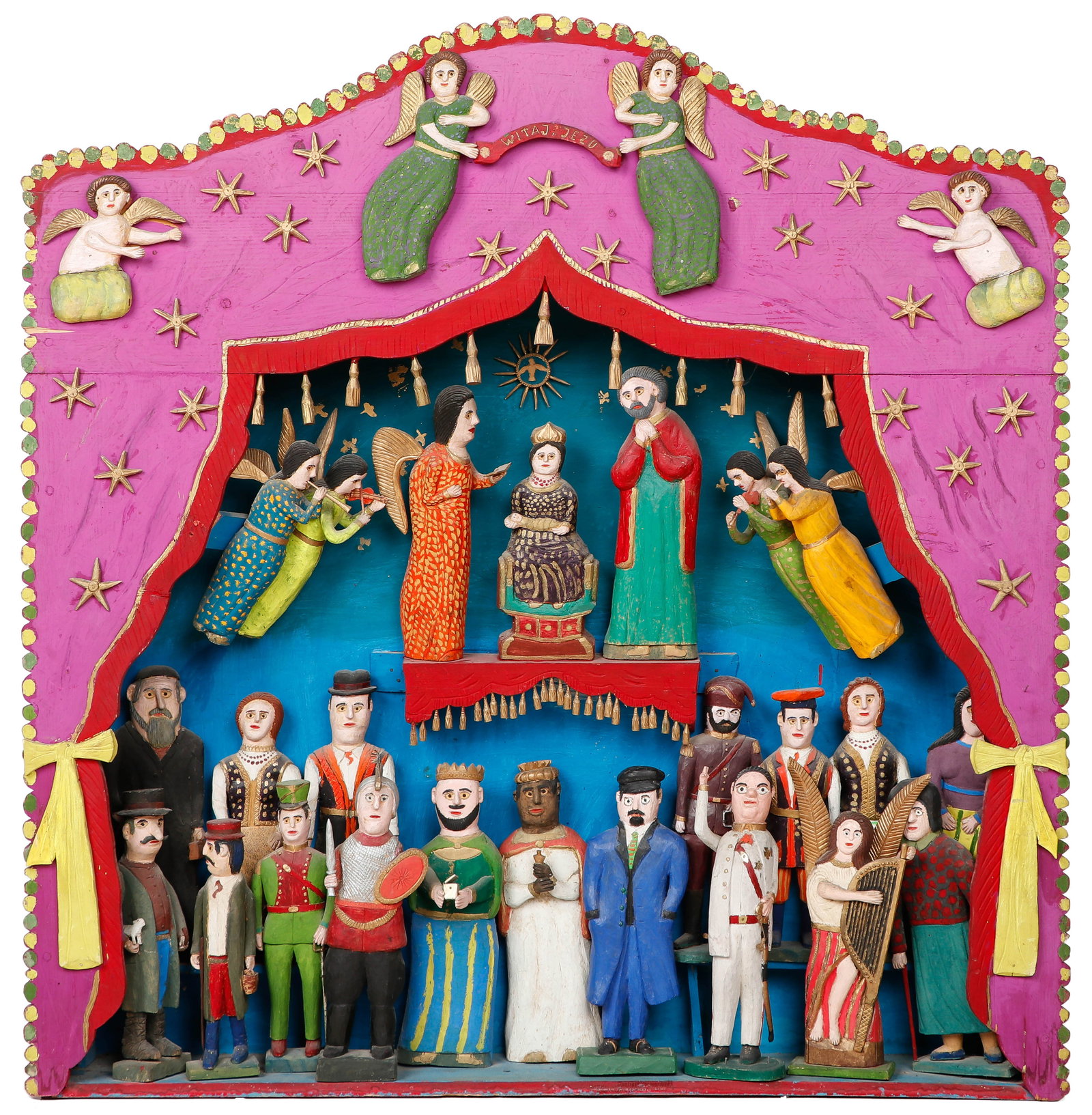 Jan Malik (Polish/Rybna, 20th C.) "Witaj Jezu" Creche (1 of 7)