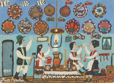 Anna Kiss (German/Germany) Gathering, Dated 1980
