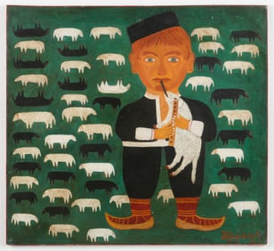 Djordje Sijakovic (Serbia/Montenegro) Big Herd, Dated 1969