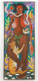 Roger Francois (Haitian/Haiti) Nude in Magical Garden