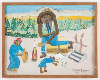 Pierre-Joseph Valcin (Haitian/Haiti) Ceremony, Circa 1970's