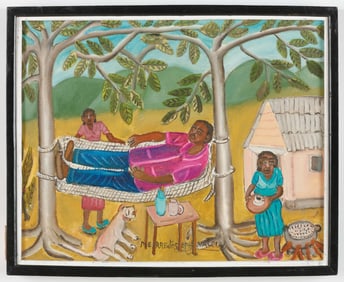 Pierre-Joseph Valcin (Haitian/Haiti) Hammock Coffee Time