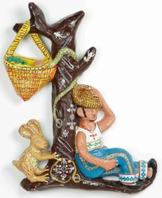 Yves Baptiste (Haitian/Haiti) Papier Mache Sculpture
