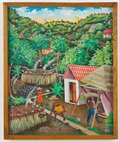 Pauleus Vital (Haitian/Haiti) Agricultural Work Scene, 1981