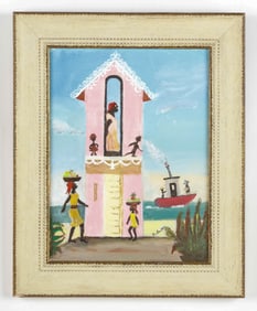 ATTR Orville Bulman (American/1904-1978) "An Island Scene" 1975