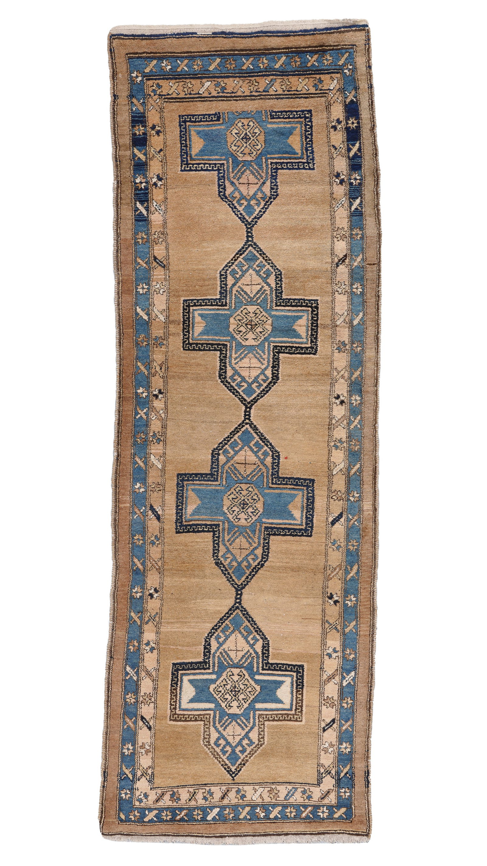 Camel Field Sarab Rug, Persia, Ca. 1920, 3'3'' x 9'8'' (1 of 4)