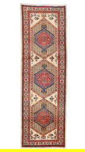 Sarab Rug, Persia, Ca. 1930, 3'5'' x 10'4'': Sarab Rug, Persia, Ca. 1930, 3'5'' x 10'4'' (104 x 315 cm). Weight: 30 lbs. Wool.