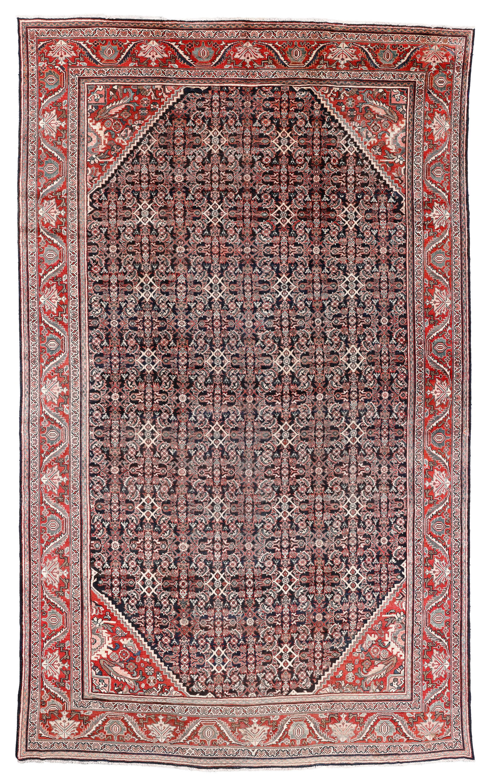 Blue Mahal Rug, Persia, Mid 20th C., 10'2'' x 16'6'' (1 of 5)