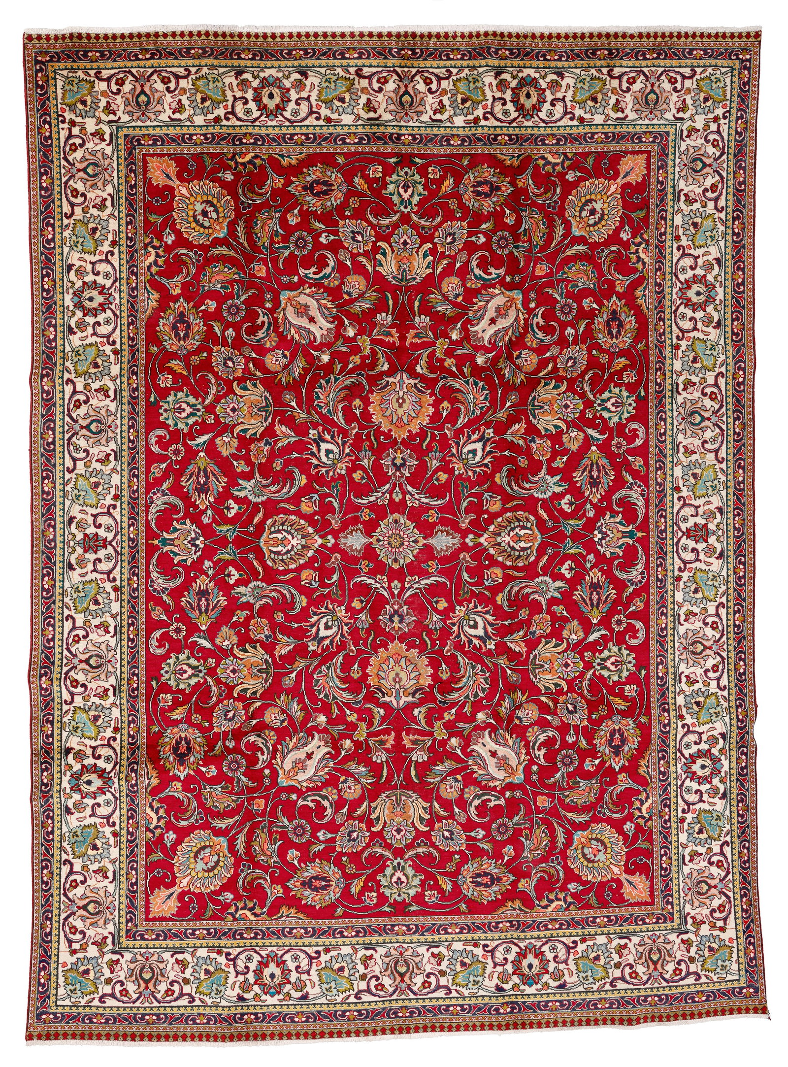 Tabriz Rug, Persia, Mid/Late 20th C., 9'3'' x 12'9'' (1 of 4)