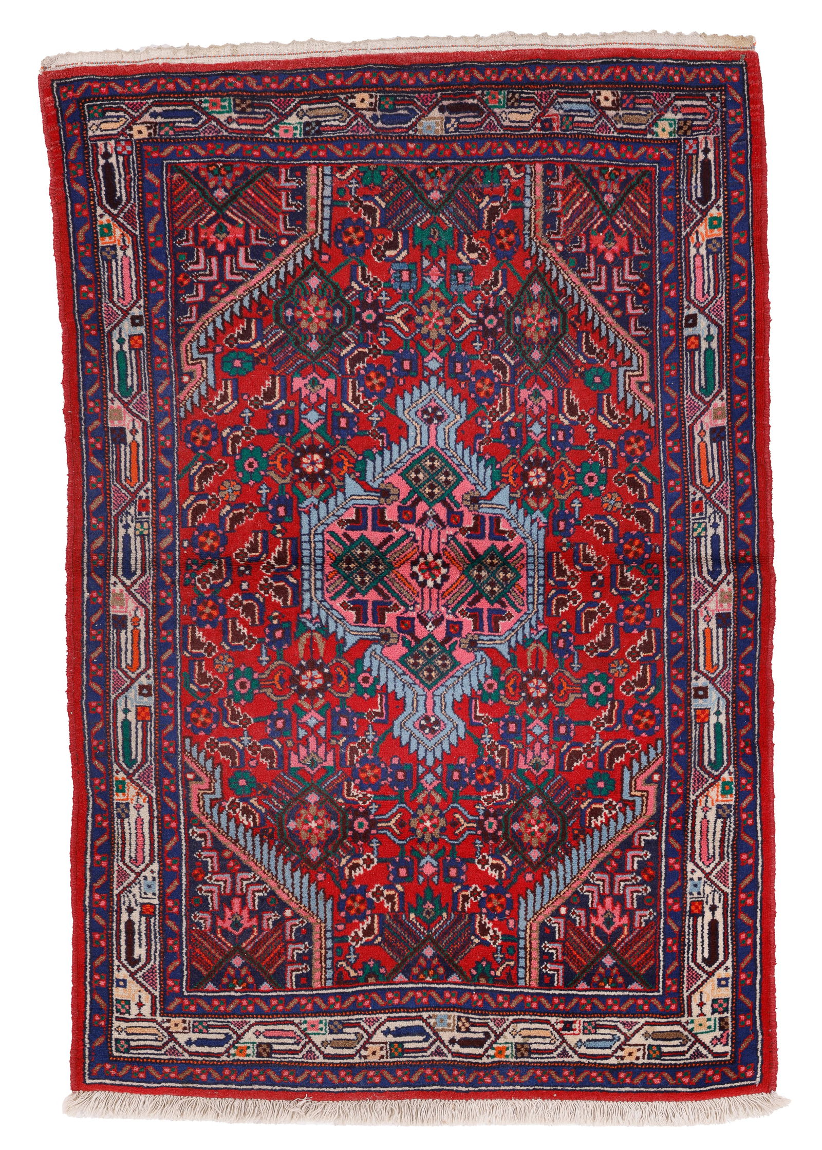 Hamadan Rug, Persia, Mid/Late 20th C., 3'6'' x 5'1'' (1 of 4)