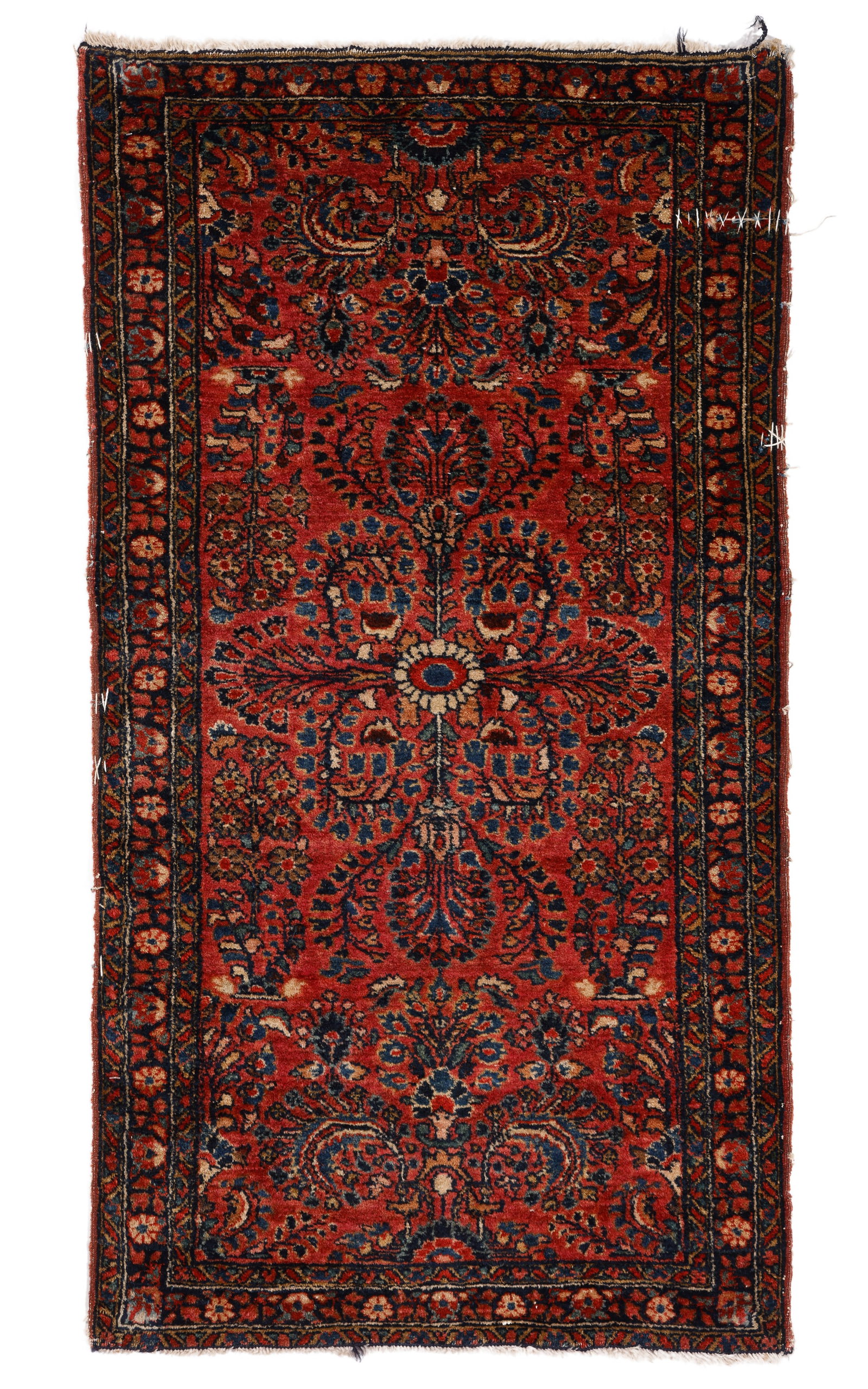 Sarouk Rug, Persia, Ca. 1920, 2'1'' x 3'9'': Sarouk Rug, Persia, Ca. 1920, 2'1'' x 3'9'' (64 x 114 cm). Weight: 7 lbs. Material: wool pile, cotton warp, cotton weft.
