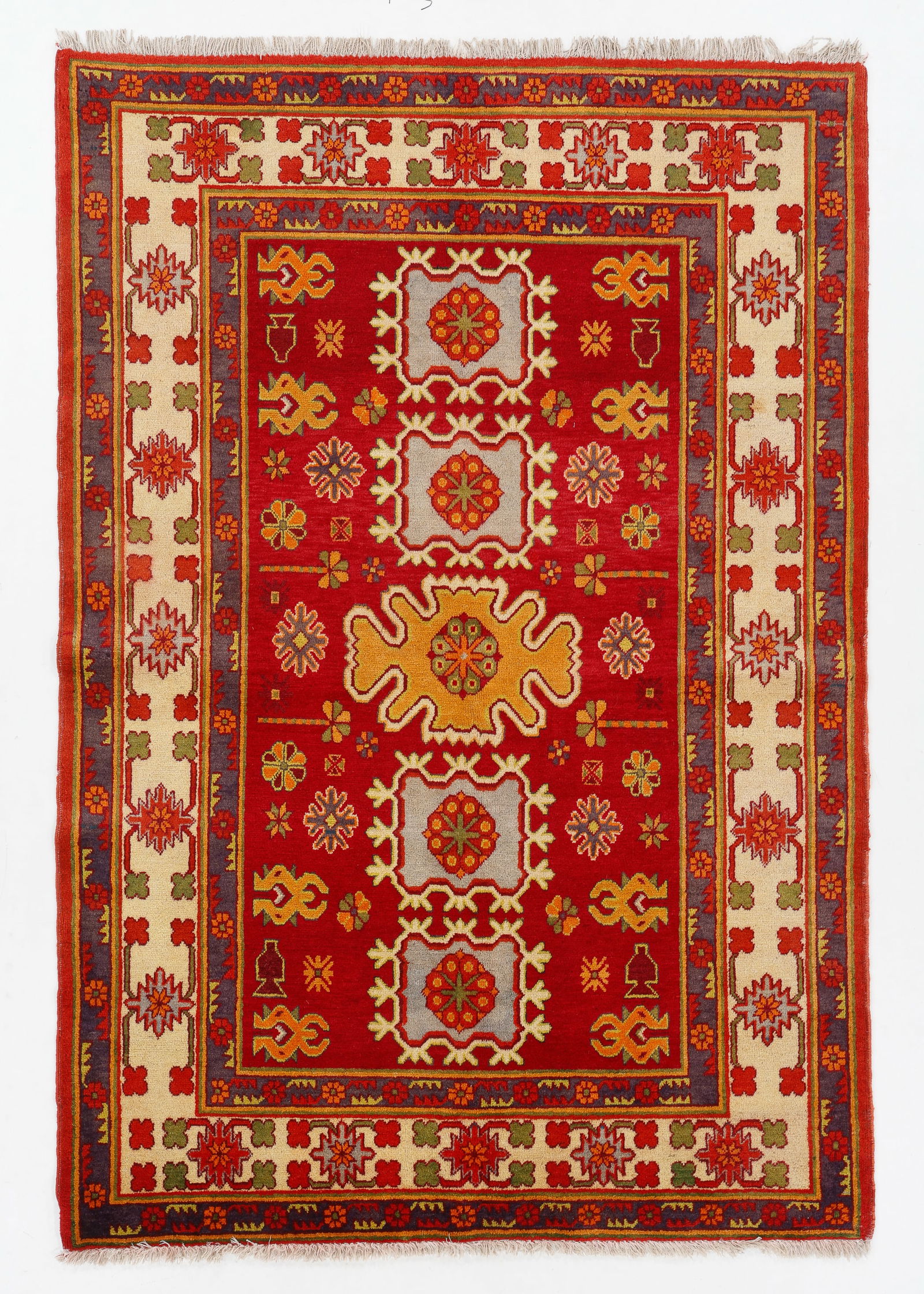 Khotan Rug, Ca. 1930: 4'5'' x 6'5'' (1 of 4)
