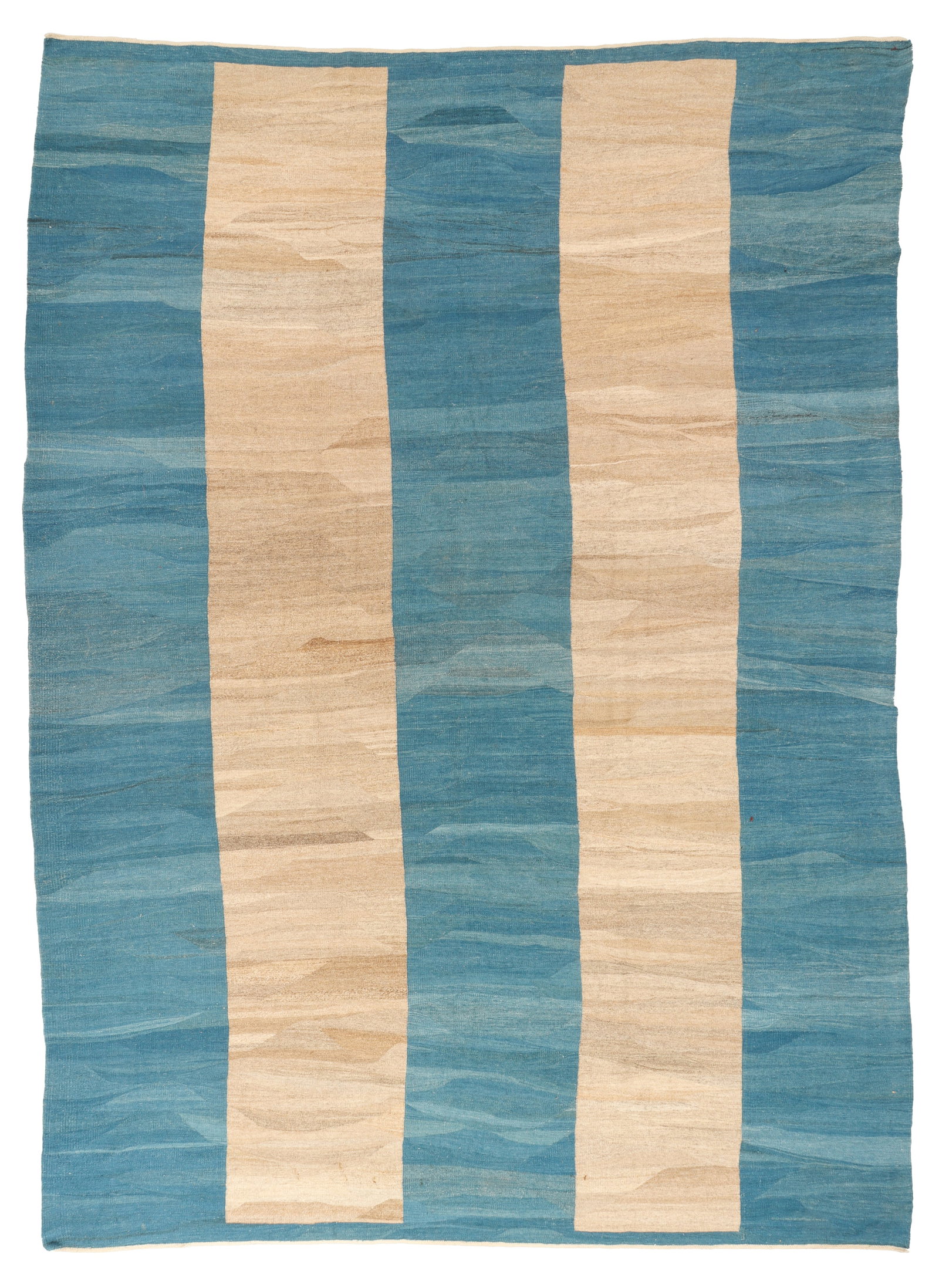 Roomsize Minimalist Striped Kilim, Persia, Late 20th C., 9'10'' x 13'8'': Roomsize Minimalist Striped Kilim, Persia, Late 20th C., 9'10'' x 13'8'' (300 x 417 cm). Weight: 39 lbs. Wool.