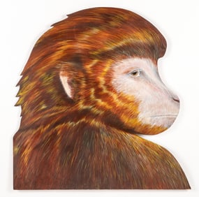 Cheryl Laemmle (b. 1947) Painting of Monkey, 1978
