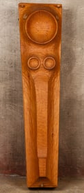 Mark Fenwick (American, b. 20th C.) Modernist Carved Wood Sculpture, H:61"