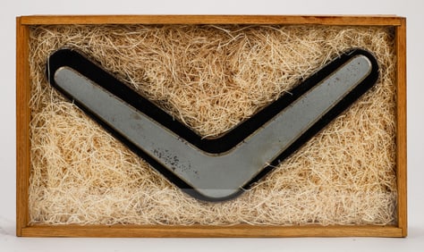 John Tucker (American, b.20th C.) Boomerang in Case