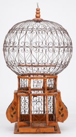 Victorian Style Hot Air Balloon Wire Birdcage