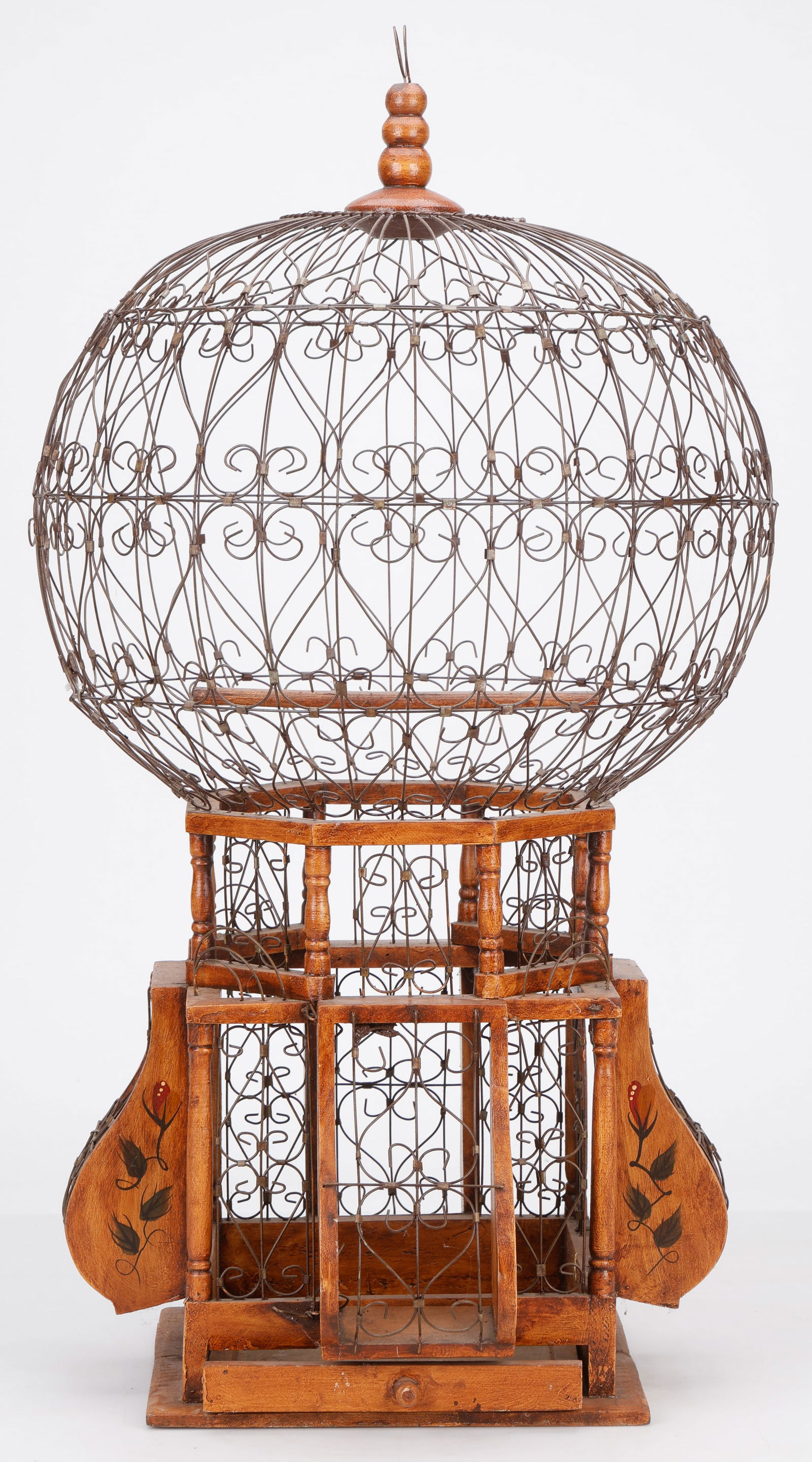 Victorian Style Hot Air Balloon Wire Birdcage (1 of 4)