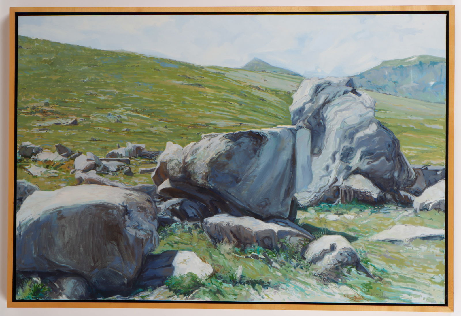 Paul Mordetsky (20th c.) Painting, 32" x 48" (1 of 4)