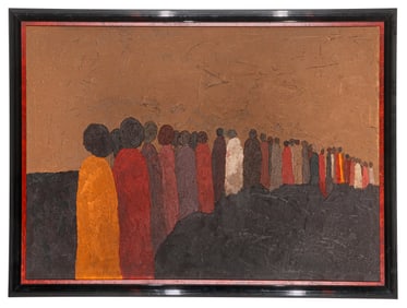 Abstract Painting On Canvas