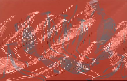 Edward Blitner, AKA Taiita (b. 1964) "Barramundi Dreaming"