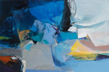 Fran Wohlfelder (20th c.) Painting, 40" x 60"