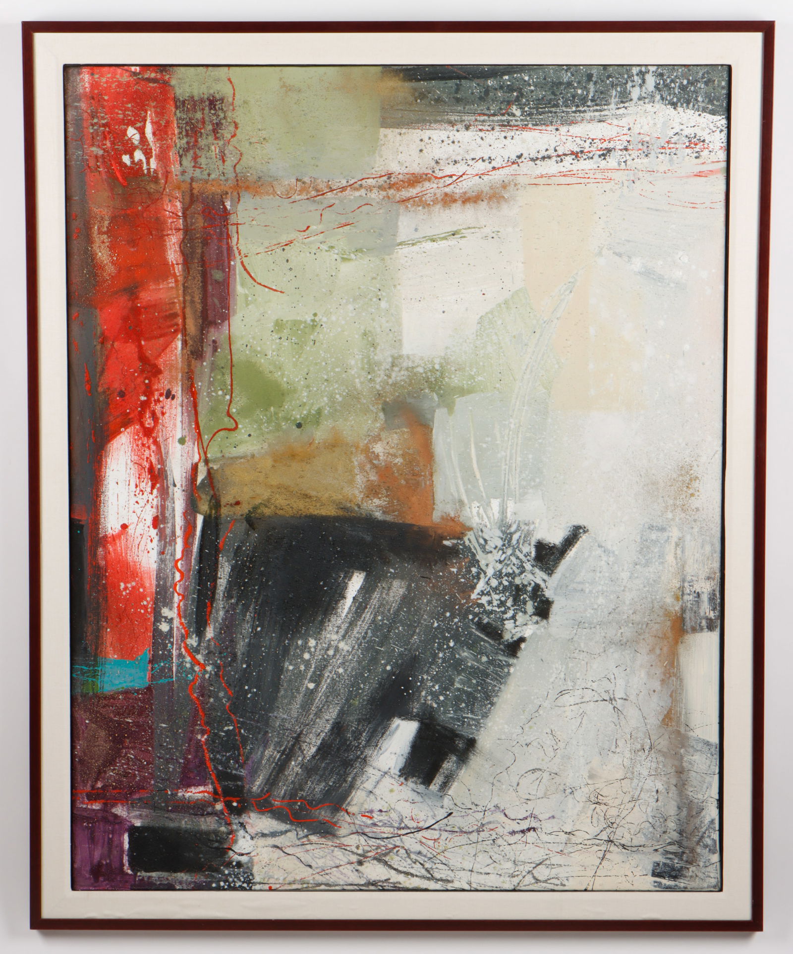 John Barth (American, 20th c.) Painting, 53" x 42" (1 of 3)