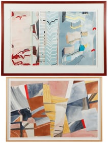 Elizabeth Ginsberg (b. 1942) 2 Watercolors