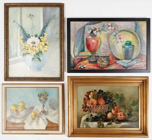 4 Still Life Paintings