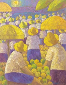 Artist Unknown, "Mercado Oleo"