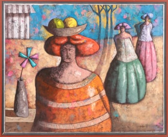 Osvaldo E. Herrera Graham (20th/21st c.) "Vendora y Flor", 2007