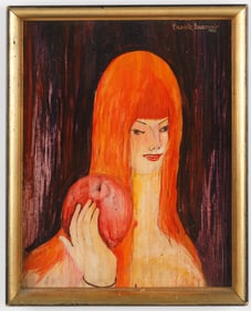 Frantz Beauvoir (Haitian/Haiti) Redhead with Apple, 1962