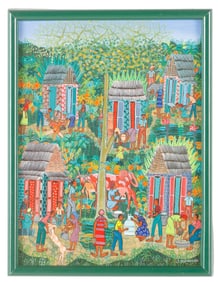 Juvenal Durosaire (Haitian, 20th c.) "Mahogany Tree"