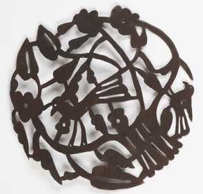 Haitian Folk Art Cut Steel Sculpture
