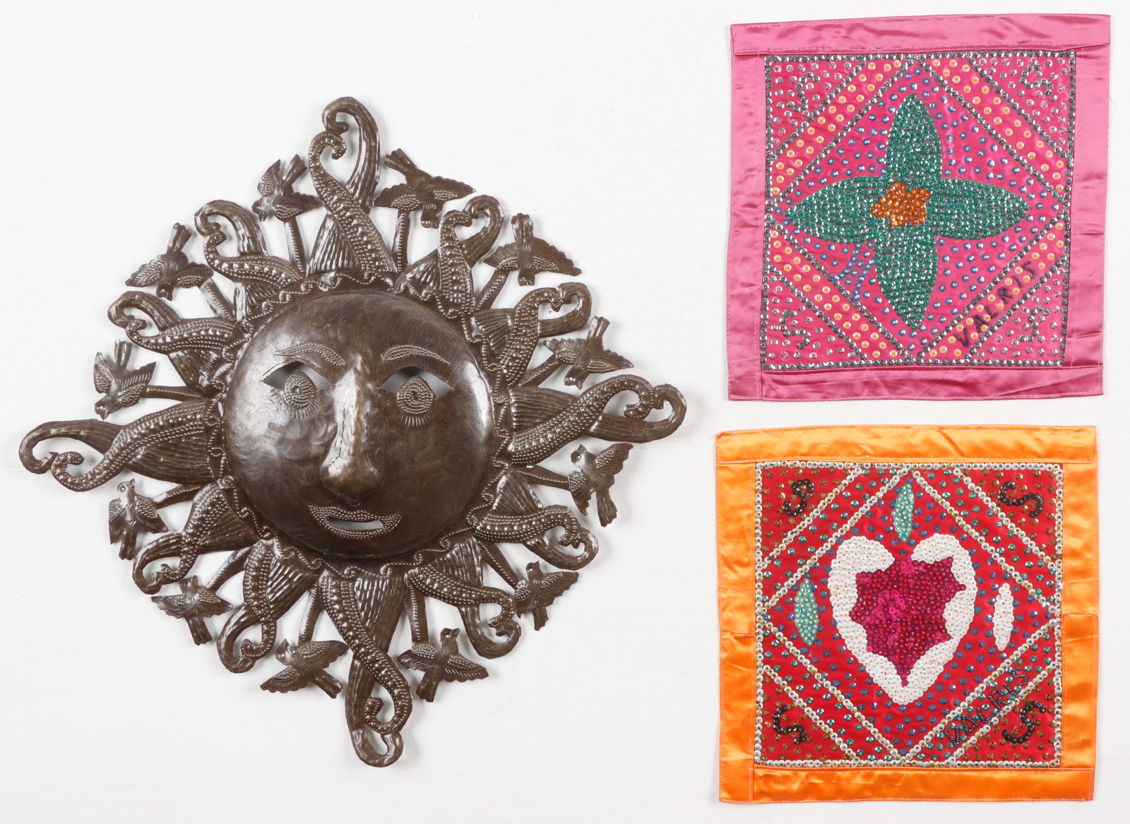 2 Flags By Georges Valris (b. 1953) and Cut Metal Art (1 of 5)