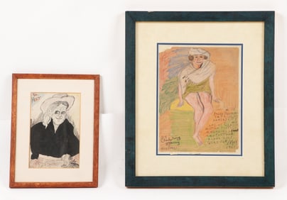 Justin McCarthy (American, 1892-1977) Two Works