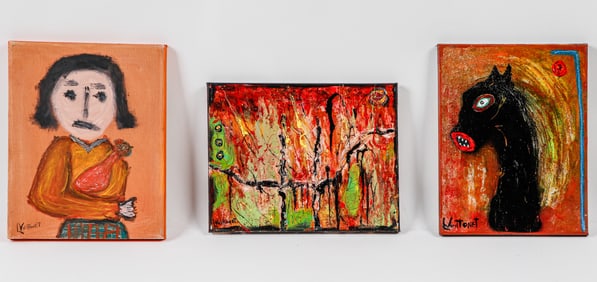 Louis Vuittonet (American, b. 1943) 3 Paintings