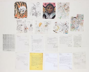 Michael Lee Ford (20th/21st c.) 8 Drawings and 11 Letters