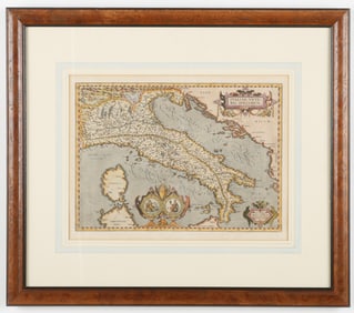 Ortelius (Antwerp, 1528-1598) Antique Map of Italy
