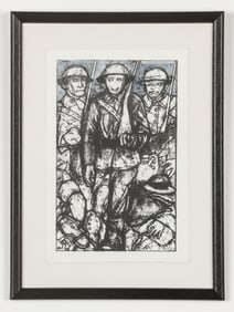 William Charles Utermohlen (1933-2007) "Soldiers"