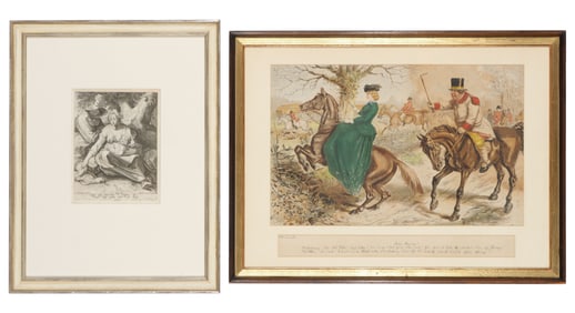 2 Antique Framed Prints