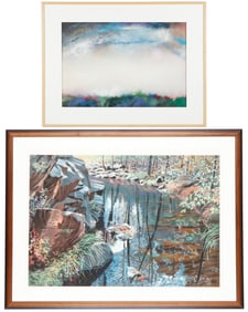 David Kessler (American, b. 1950) "Creekside Colors"